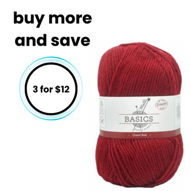 Super Blend Basic Yarn - Claret Red