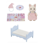 Sylvanian - Floral Cat Girls Bed Set