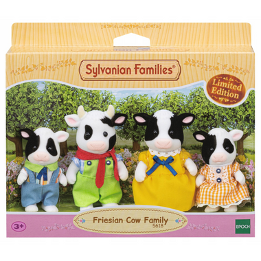 Sylvanian- Fresian Cow Family