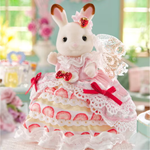 Sylvanian - Freya's Birthday Celebration Strawberry Cake Deco