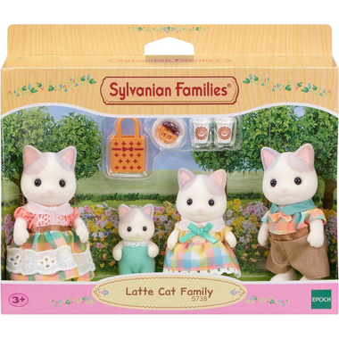 Sylvanian- Latte Cat Family