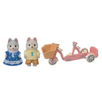 Sylvanian - Tandem Cycling Set - Husky Siblings