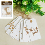 Tags Metallic Gold 12pk