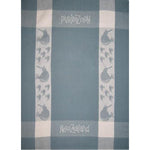 Tea Towel Kiwi Grey and White