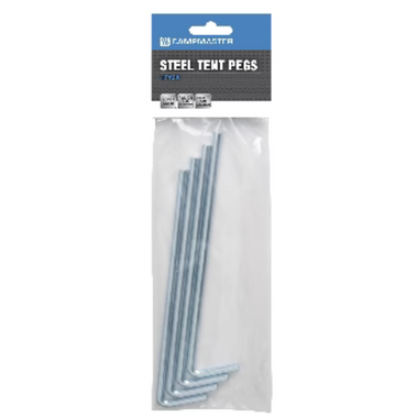 Tent Pegs - Zinc Plated 8 x 225mm 4pk