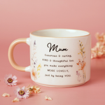 The Cottage Garden Peach Mug - Mum