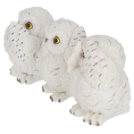 Three Wise Owls 8cm
