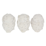 Three Wise Owls 8cm