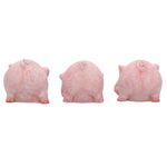 Three Wise Playful Pigs 8.4cm
