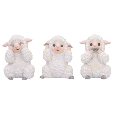 Three Wise Sheep 8.5cm
