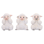 Three Wise Sheep 8.5cm