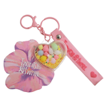 TnT Drop3 Bubble Heart Key Ring Rainbow