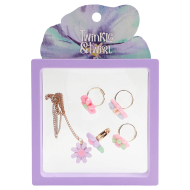 TnT Drop3 Flower NL & Ring Set Lilac