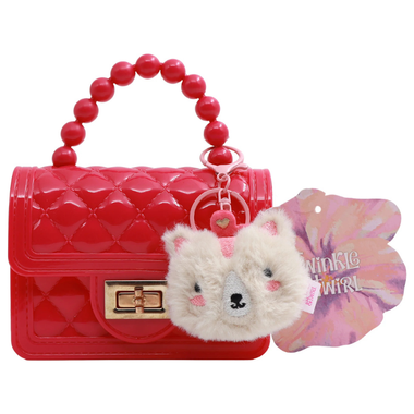 TnT Drop3 Jelly Flap Micro Handbag Dark Pink