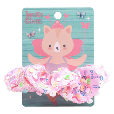 TnT Drop3 Sequin Scrunchie Pink