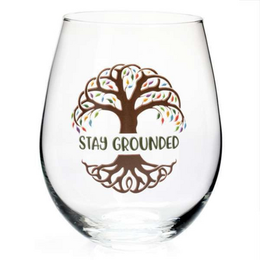 Tree of Life Stemless Glass