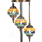 Turkish Mosaic Lamp - 3 Tier Multi Coloured Mosaic Layers