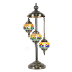 Turkish Mosaic Lamp - 3 Tier Multi Coloured Mosaic Layers