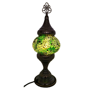 Turkish Mosaic Lamp - Green & Yellow