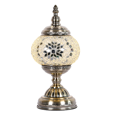 Turkish Mosaic Lamp - Mosaic White Star