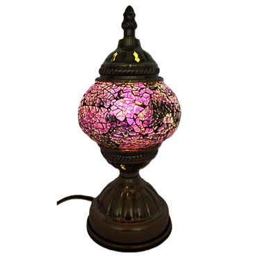Turkish Mosaic Lamp - Pinks