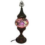 Turkish Mosaic Lamp - Purple & Cream