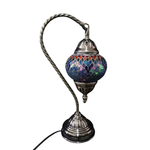 Turkish Mosaic Swan Neck Lamp - Multi Colour