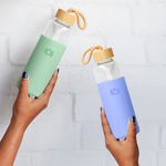 Versa Glass Refresher Bottle 500ml with Sleeve