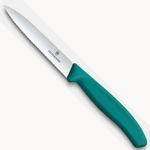 Victorinox Paring Knife Wavy 10cm - Green