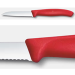 Victorinox Paring Knife Wavy 8cm - Red(New)