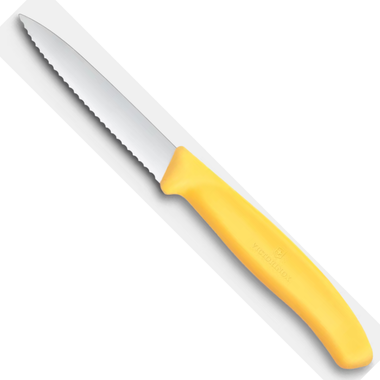 Victorinox Paring Knife Wavy 8cm - Yellow(New)