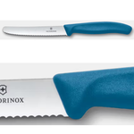 Victorinox Steak & Tomato Knife Wavy 11cm - Blue
