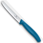 Victorinox Steak & Tomato Knife Wavy 11cm - Blue