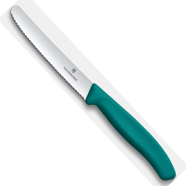 Victorinox Steak & Tomato Knife Wavy 11cm - Green(New)