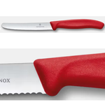 Victorinox Steak & Tomato Knife Wavy 11cm - Red