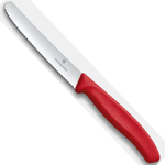 Victorinox Steak & Tomato Knife Wavy 11cm - Red