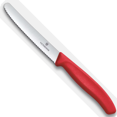 Victorinox Steak & Tomato Knife Wavy 11cm - Red(New)