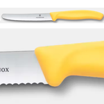 Victorinox Steak & Tomato Knife Wavy 11cm - Yellow(New)