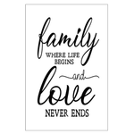 Wall Art - Family & Love (MDF) 40 x 60cm