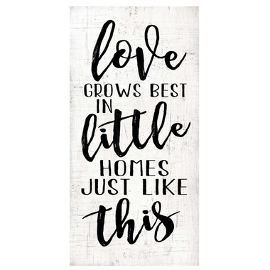Wall Art - Love Grows (MDF) 30 x 60cm