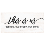 Wall Art - This is Us Our Story (MDF) 30 x 60cm
