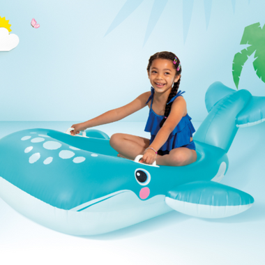 Whale Ride On Blue