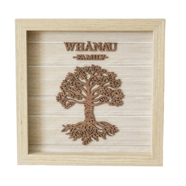 Whanau Wooden Plaque
