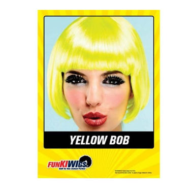 Wig - Fluro Yellow bob