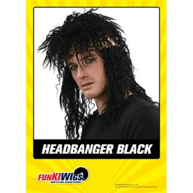 Wig - Headbanger Black