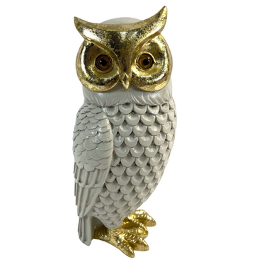 Wise Owl - Gold and Cream