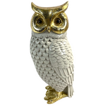Wise Owl Large - Gold and Cream