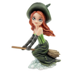 Witch Sitting on Broom