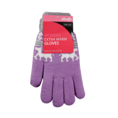 Womens Xtra Warm Gloves Fleece LIned