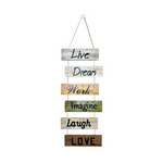 Wood Wall Hanging -  Live Dream